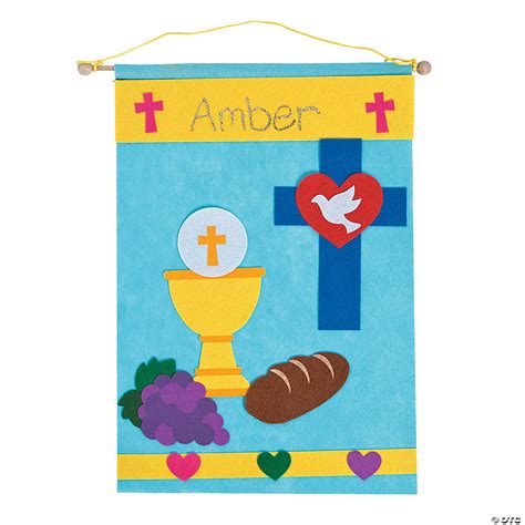 First Communion Banner Craft Kit Makes 12 Oriental Trading