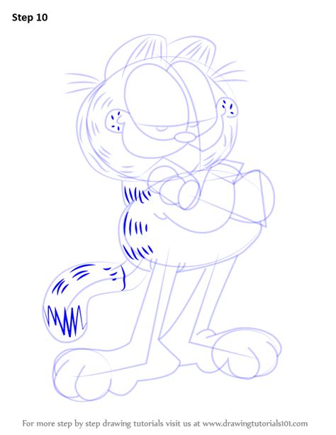 Step By Step How To Draw Garfield