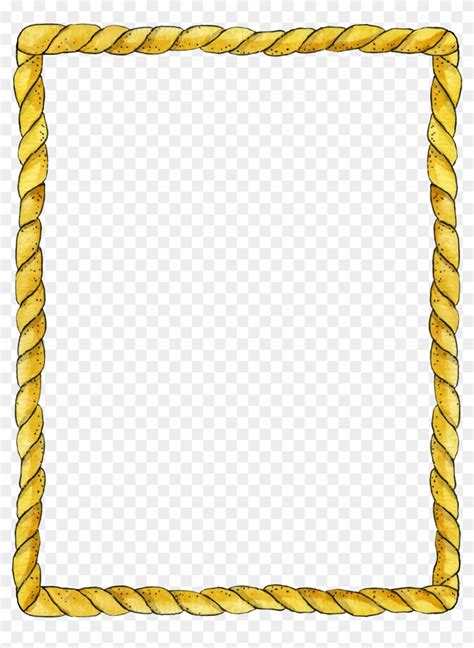Rope Clipart Rope Border Borders And Frames Designs Free Transparent