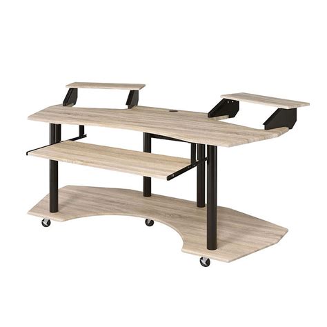 Attention to details, this eleazar music recording studio desk provides excellent functionality and versatile organizing options. Eleazar 71 Inch Music Recording Studio Desk (Natural Oak) Acme Furniture | Furniture Cart