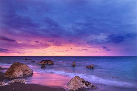 Pink Beach Sunset Wallpapers Top Free Pink Beach Sunset Backgrounds