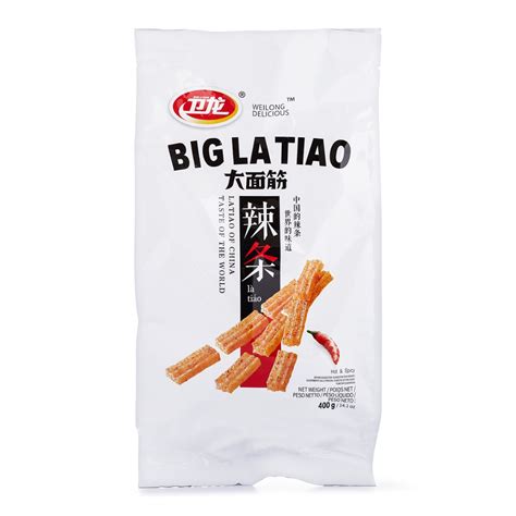 Weilong Big La Tiao Hot And Spicy Gluten Strips Weee