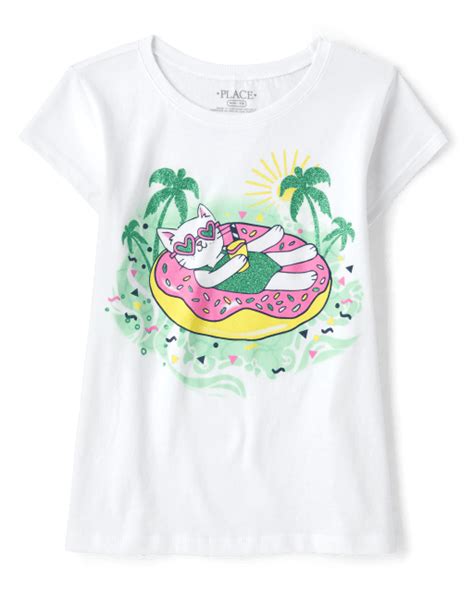 Girls T Shirts And Graphic Tees The Childrens Place