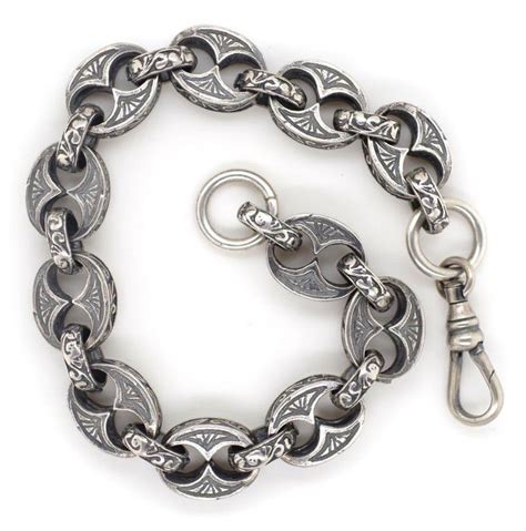 Sterling Silver Bracelet Antique 3012g 21cm Length Bracelets