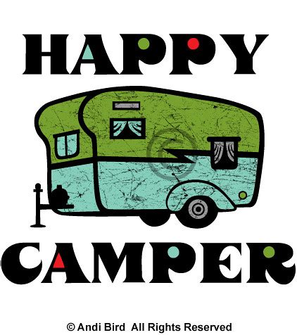 Camper stock photos and images. Happy Camper graphic | Flickr - Photo Sharing!