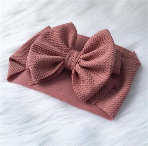 LIGHT MAUVE Stand Up Headwraps Permanently Sewn Etsy Big Bow