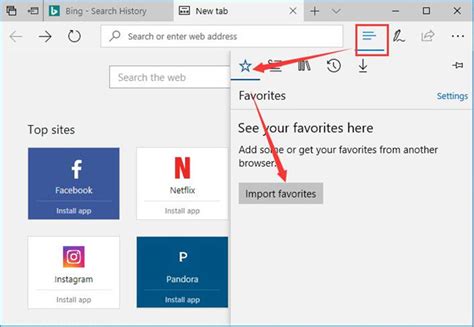 6 Settings For Favorites And Bookmark On Microsoft Edge
