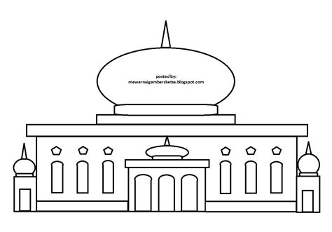 Mewarnai gambar masjid 21 anak muslim alquranmulia via alquranmulia.wordpress.com. Mewarnai Gambar: Mewarnai Gambar Sketsa Masjid 26