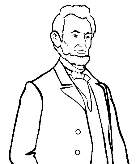 Abraham Lincoln Coloring Page 3 & coloring book. Find your favorite.