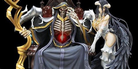 new 21 30cm overlord albedo ainz ooal gown action figure model doll toys t