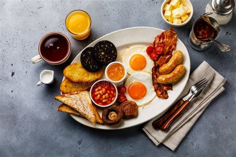 Full English Breakfast Stock Image Image Of Full Pork 81702069