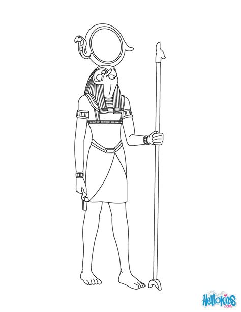 Chinese dragon coloring pages to print. Re-horakhty egyptian god free online coloring pages ...