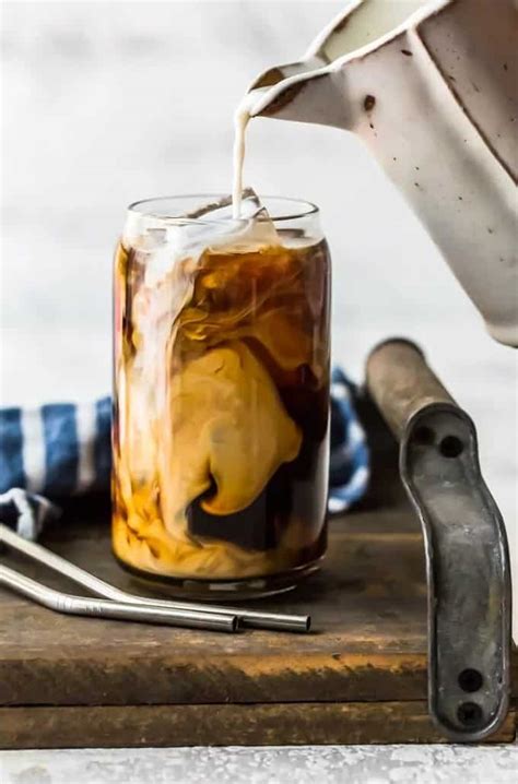 How To Make French Vanilla Iced Coffee With Homemade Vanilla Syrup Recipe