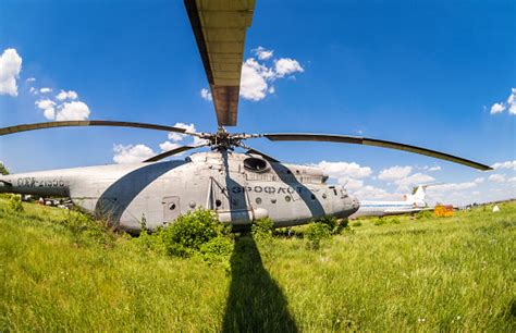 Samara Russia May 25 2014 The Russian Heavy Transport Helicopter Mi6 At