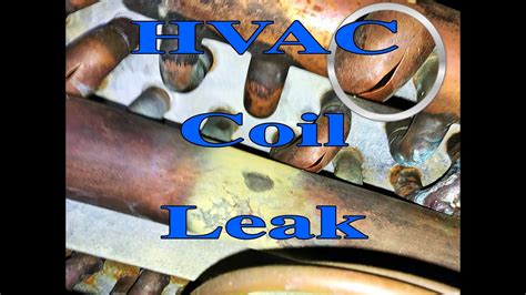 Never try to chip away the ice with. HVAC Old Carrier Coil Leak Repair - YouTube