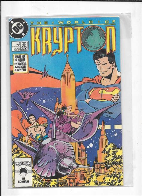 The World Of Krypton Comics 1 Dc Comic Book 99c Shipping 199 Bid