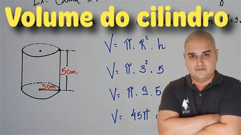 Geometria Espacial Volume De Um Cilindro Youtube