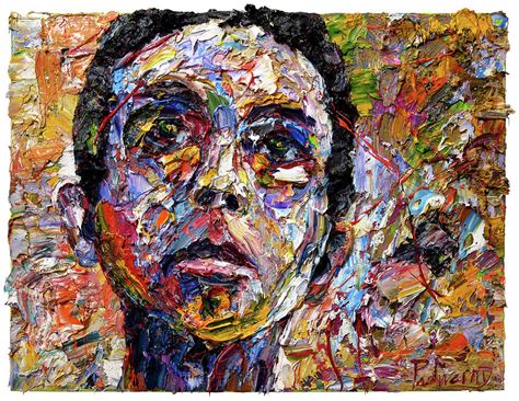 Buy Original Face Portrait Abstract Oil Painting Nyc Gallery Impasto