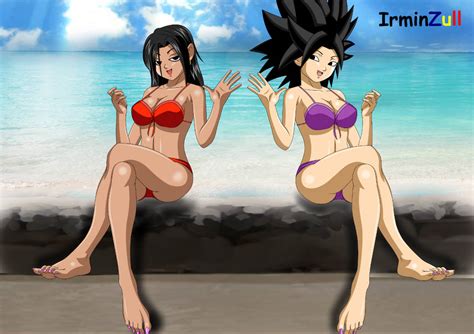 kale and caulifla bikini by irminzulltribute on deviantart