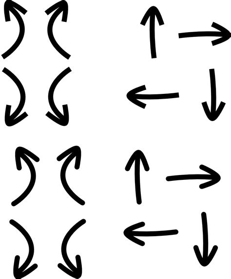 OnlineLabels Clip Art - Set of simple arrow