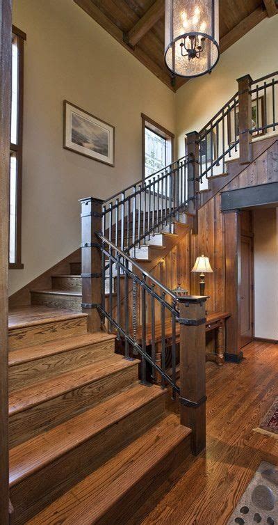 The interior of the tweed courthouse contains several opulent features, the most prominent of which is a central rotunda. Pin by Karrie Dillard on Stairs | Rustic stairs, Rustic ...