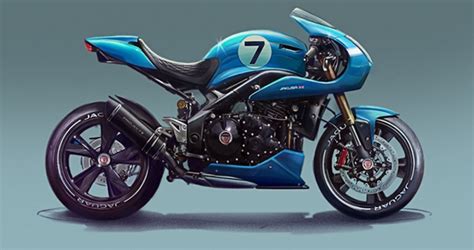 Jaguar 7 Mc Motorbike Concept By Tamas Jakus Designer 2015 Monster