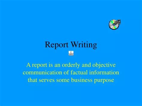 Ppt Report Writing Powerpoint Presentation Free Download Id862857