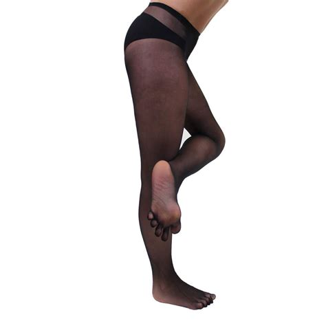 Women Men Seamless Ultra Sheer 5 Toe Glove Pantyhose Transparent Tights