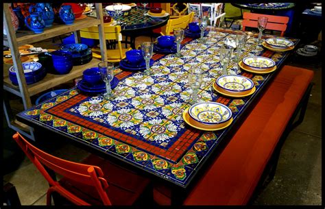 Caldas dining table is a piece that combines bistrot inspired bases with handmade portuguese tile tops, in various designs and colors. Furthur Wholesale Mosaic Dining Tables