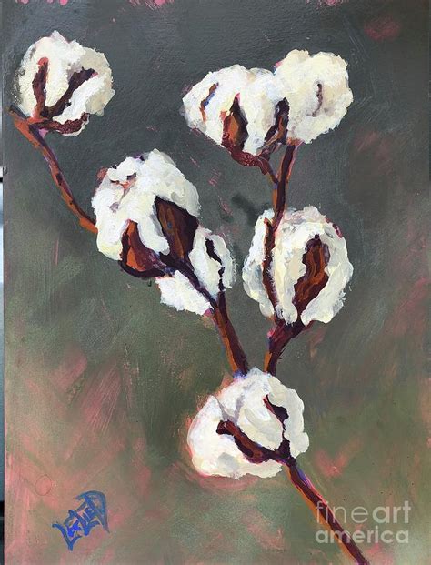 Cotton Painting By Leslie Dobbins