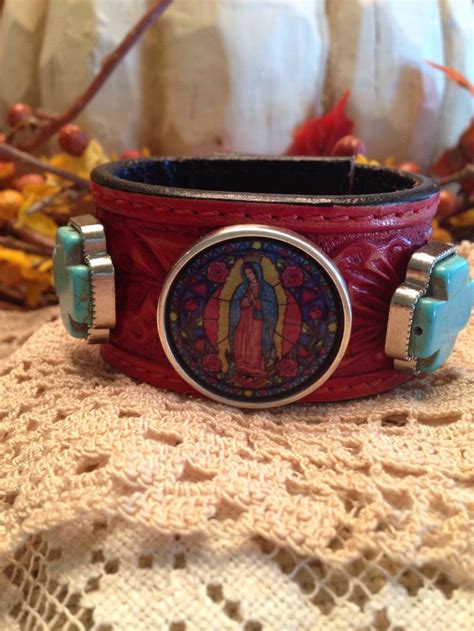 Awesome Leather Cuff Bracelet Prefect For Stacking With Other Turquoise
