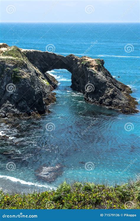 Natural Arc In Mendocino Coast California Stock Photo Image Of