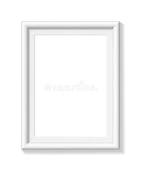 White Picture Frame Portrait Orientation Stock Vector Illustration