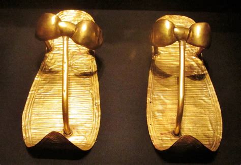 King Tut S Golden Sandals From The King Tut Exhibit In Seattle I Wonder If He Actually Wore