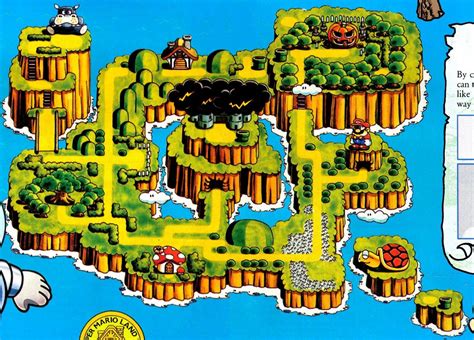 The Super Mario Land 2 World Map From Nintendo Power Super Mario Land