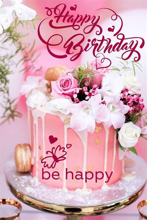 32 Great Image Of Happy Birthday Cake And Flowers Happy Birthday Cake