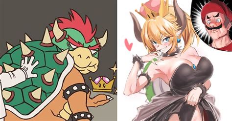 sexy bowsette in super mario bros makes the internet goes wild