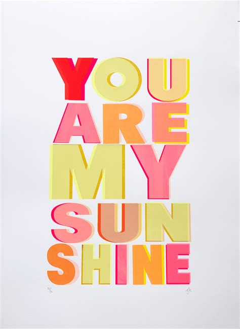 3 by music travel love on apple music. You Are My Sunshine | Print Club London