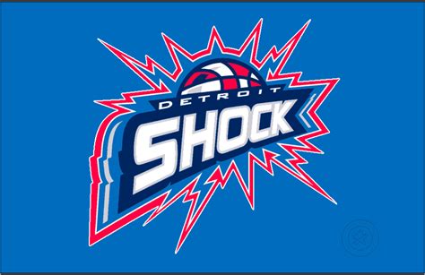 Detroit Shock Logo Primary Dark Logo Womens National Basketball