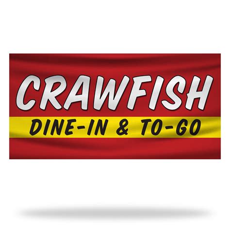 Crawfish Flags And Banners Design 02 Free Customization Lush Banners