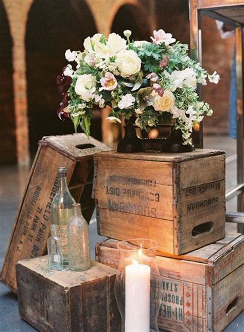 20 Great Ideas To Use Wooden Crates At Rustic Weddings Tulle