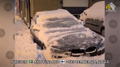 The Worst Snowfall Sweden And Finland Disappeared In The Snow Youtube