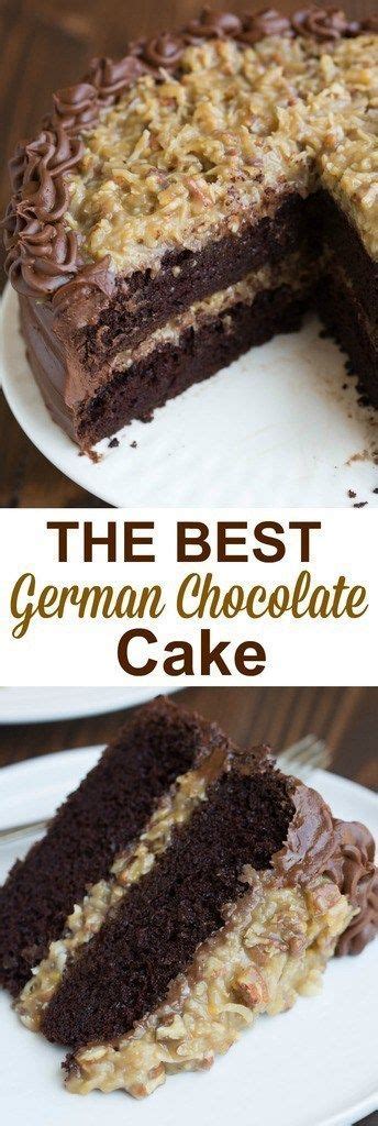 The moist chocolate cake paired with coconut pecan filling + chocolate frosting is so delicious together! German Chocolate Cake | Recipe | German chocolate cake ...