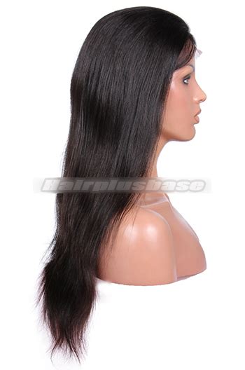 Full Thin Skin Wigs 100% Human Hairs Silky Straight ...