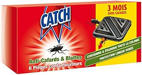 Catch Expert Pièges Anti Cafards And Blattes 6 Pièges Contaminateurs