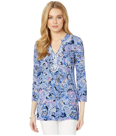 Lilly Pulitzer Cotton Kaia Knit Tunic In Blue Lyst