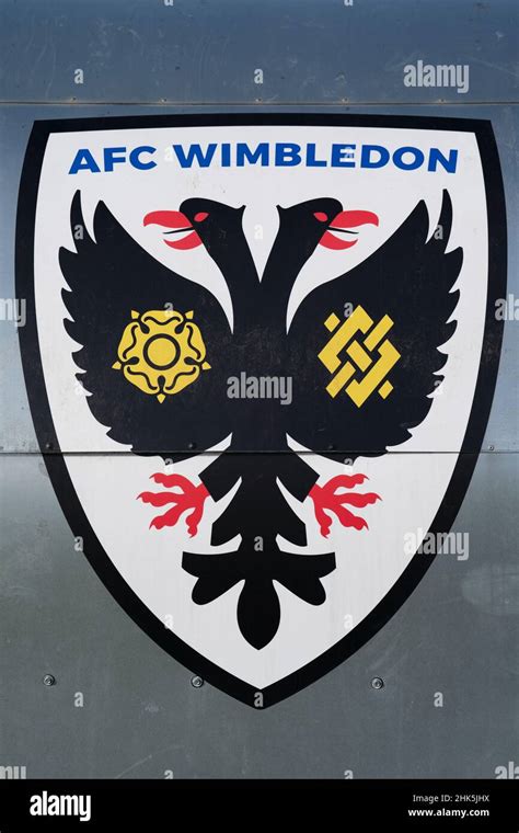 Afc Wimbledon Club Badge Stock Photo Alamy