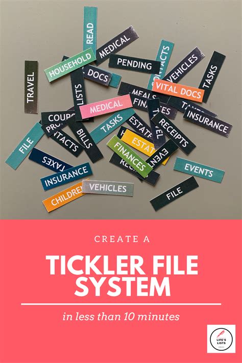 Create A Tickler File System In Less Than 10 Minutes Livable