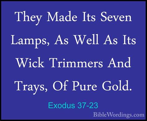 Exodus 37 Holy Bible English