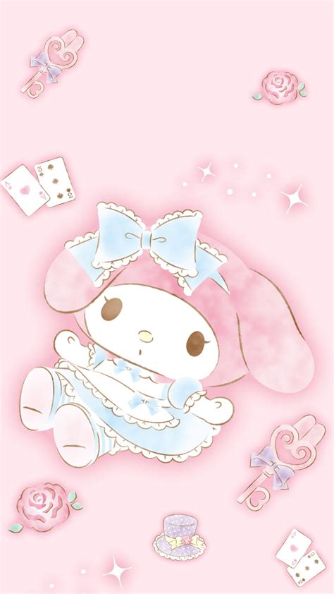 Pin By Madii🌼 On 卡通动漫 Pink Wallpaper Hello Kitty My Melody Wallpaper
